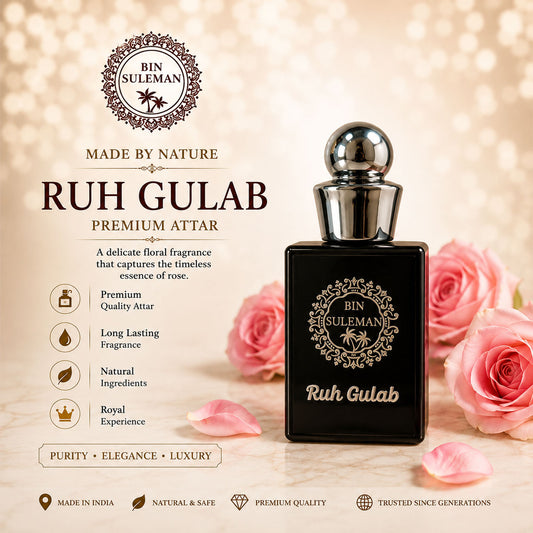 Ruh Gulab Luxury Attar 10ml-Premium Long Lasting Fragrance For Unisex